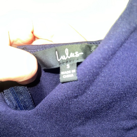 Navy Blue Bodycon Midi Dress - Picture 5 of 6